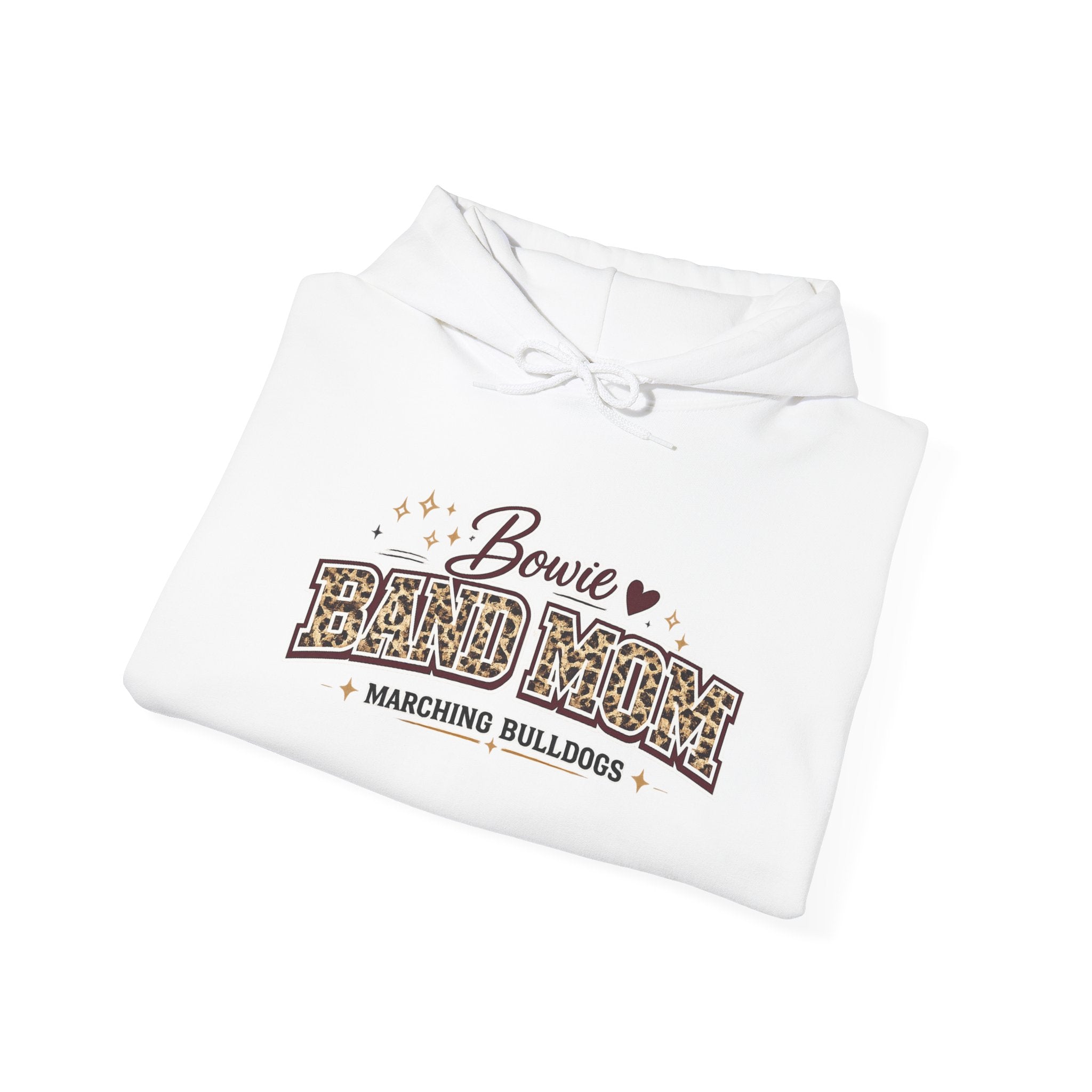 Bowie Band Mom Hoodie – Marching Bulldogs Support Crew Sweatshirt