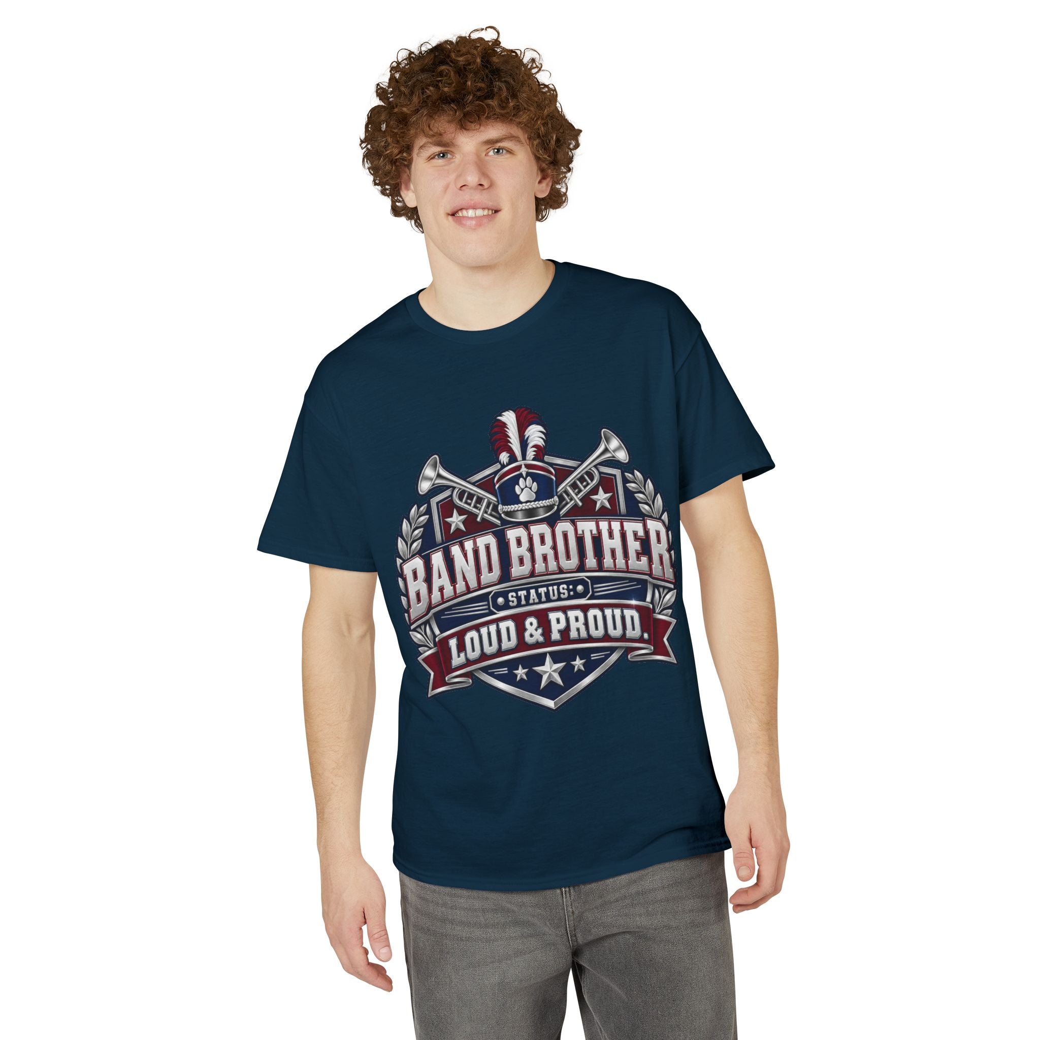 Band Brother Loud & Proud T-Shirt – Patriotic Marching Band Tee