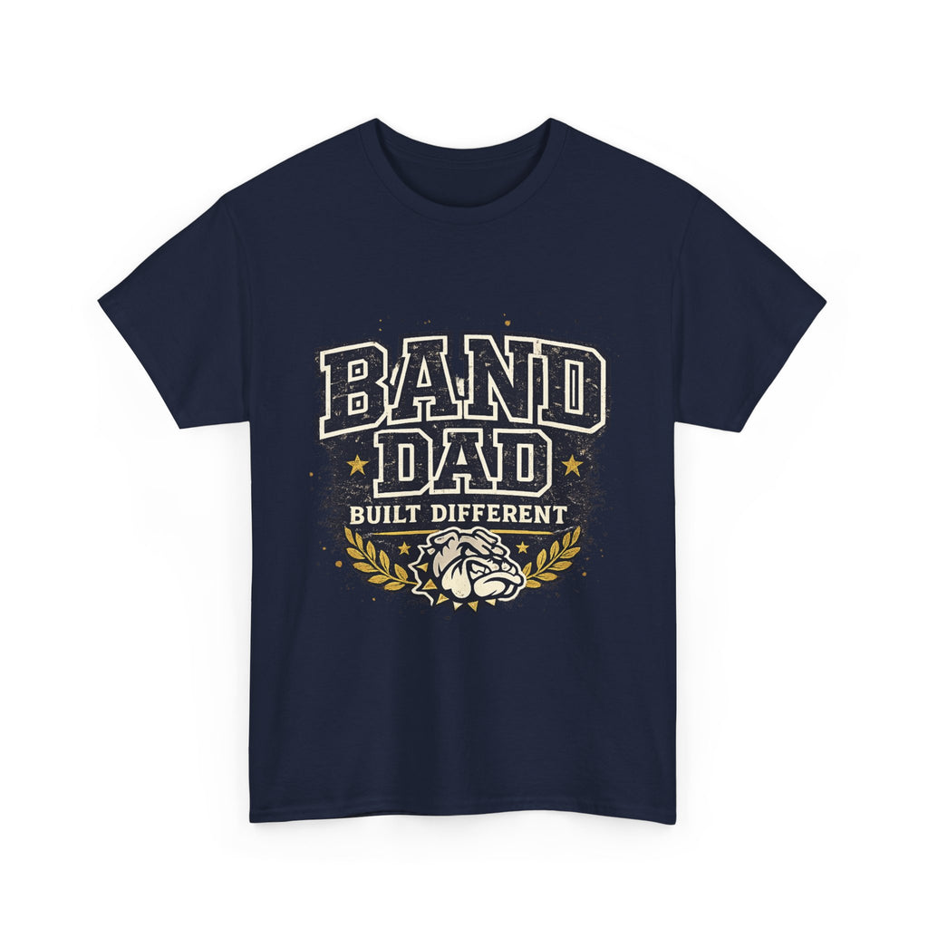 Band Dad T-Shirt "Built Different" – Proud Marching Band Dad Tee