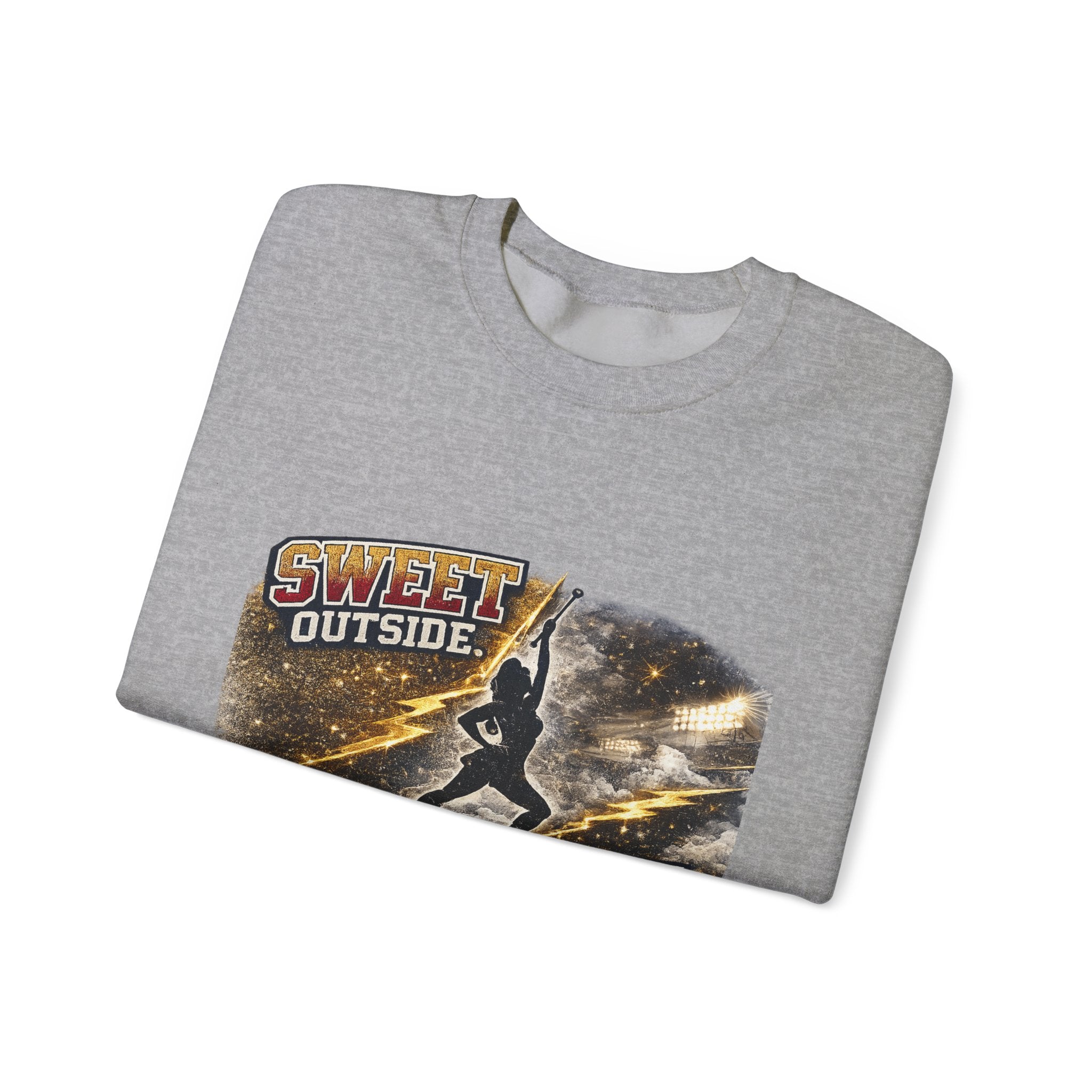 Football Player Graphic Sweatshirt — "Sweet Outside, Savage on the Field"