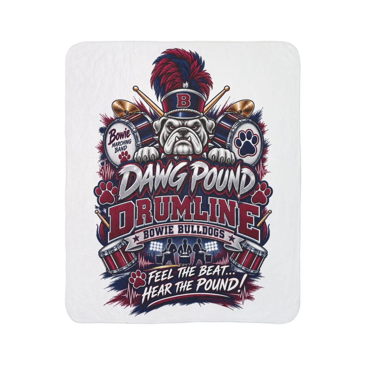 Premium Dawg Pound Fleece Sherpa Blanket