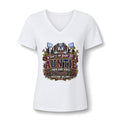 Auntie V-Neck Tee — Proud Band Auntie 'That's My Baby Too' Graphic T-Shirt
