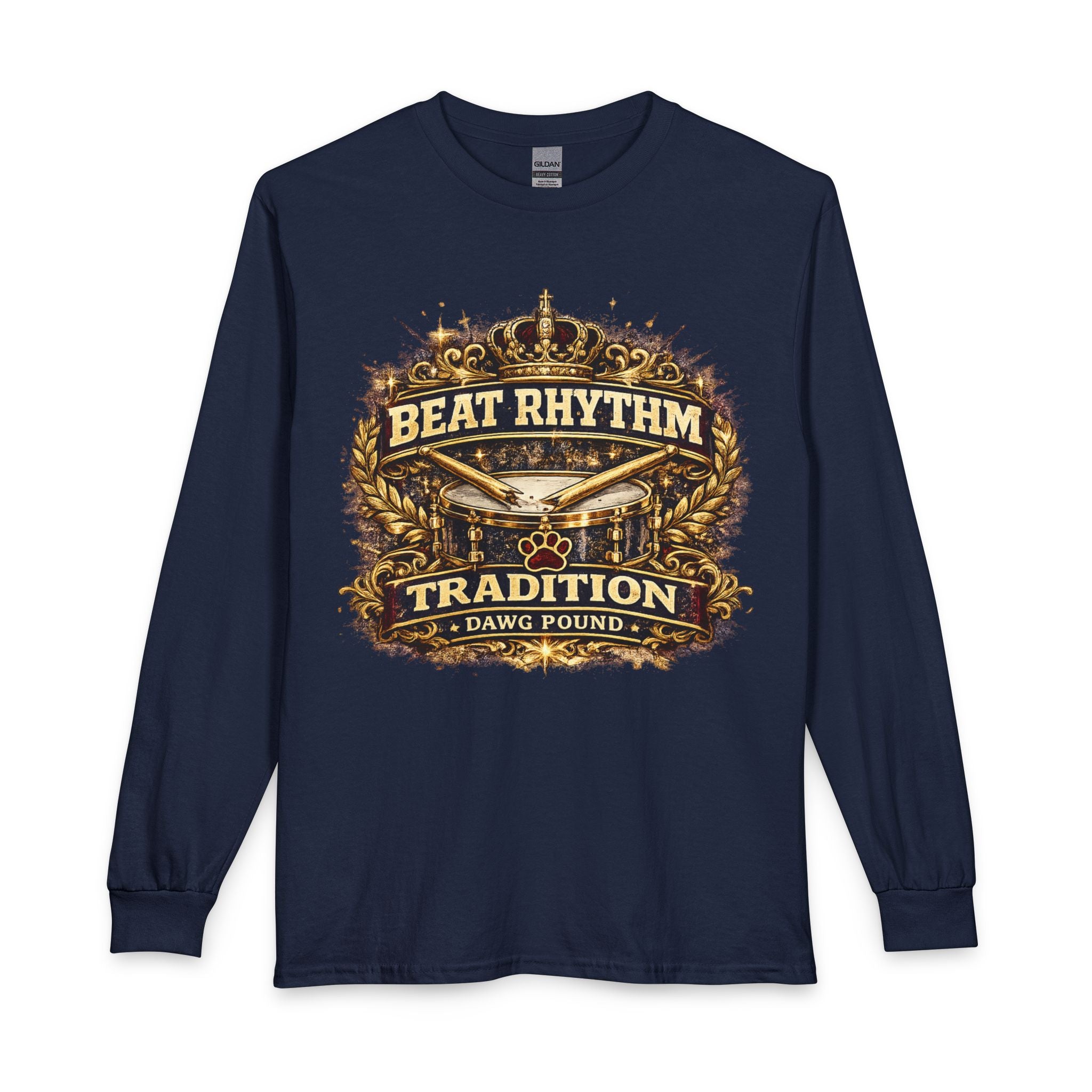 Beat Rhythm Tradition Long Sleeve Shirt — Dawg Pound Vintage Football Tee