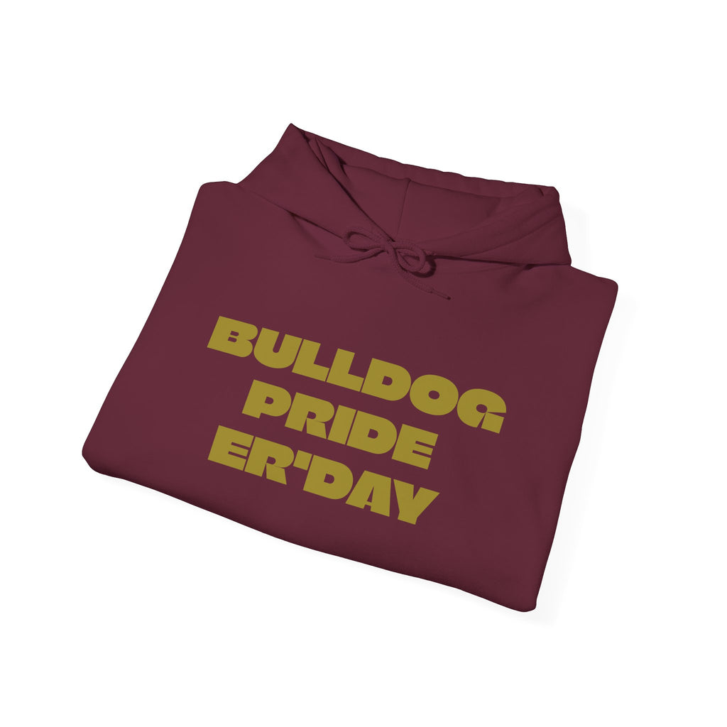 Bulldog Pride Hoodie — "My Favorite Show Starts at Halftime" Football Fan Pullover
