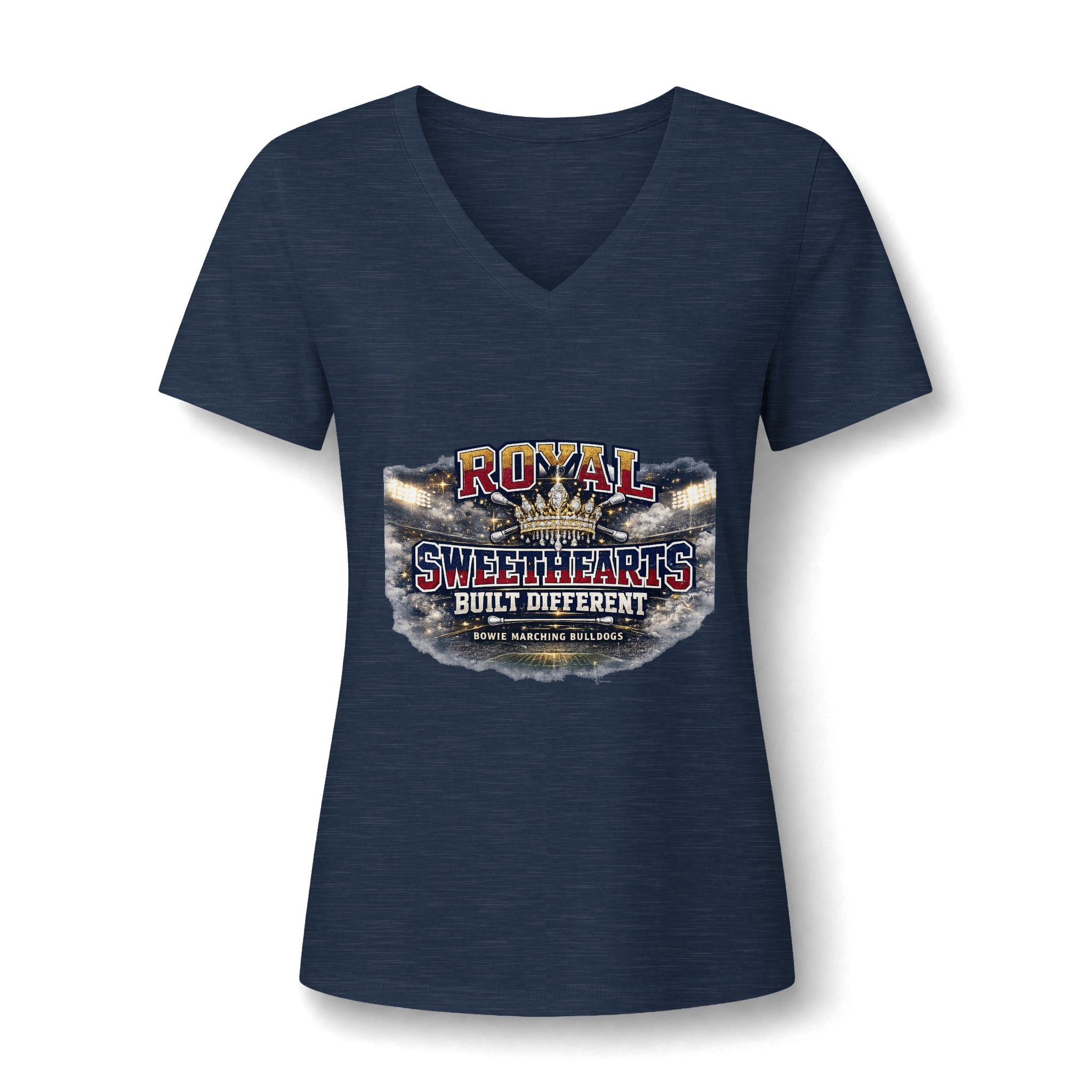 Royal Sweethearts V-Neck Tee — Built Different Vintage Graphic