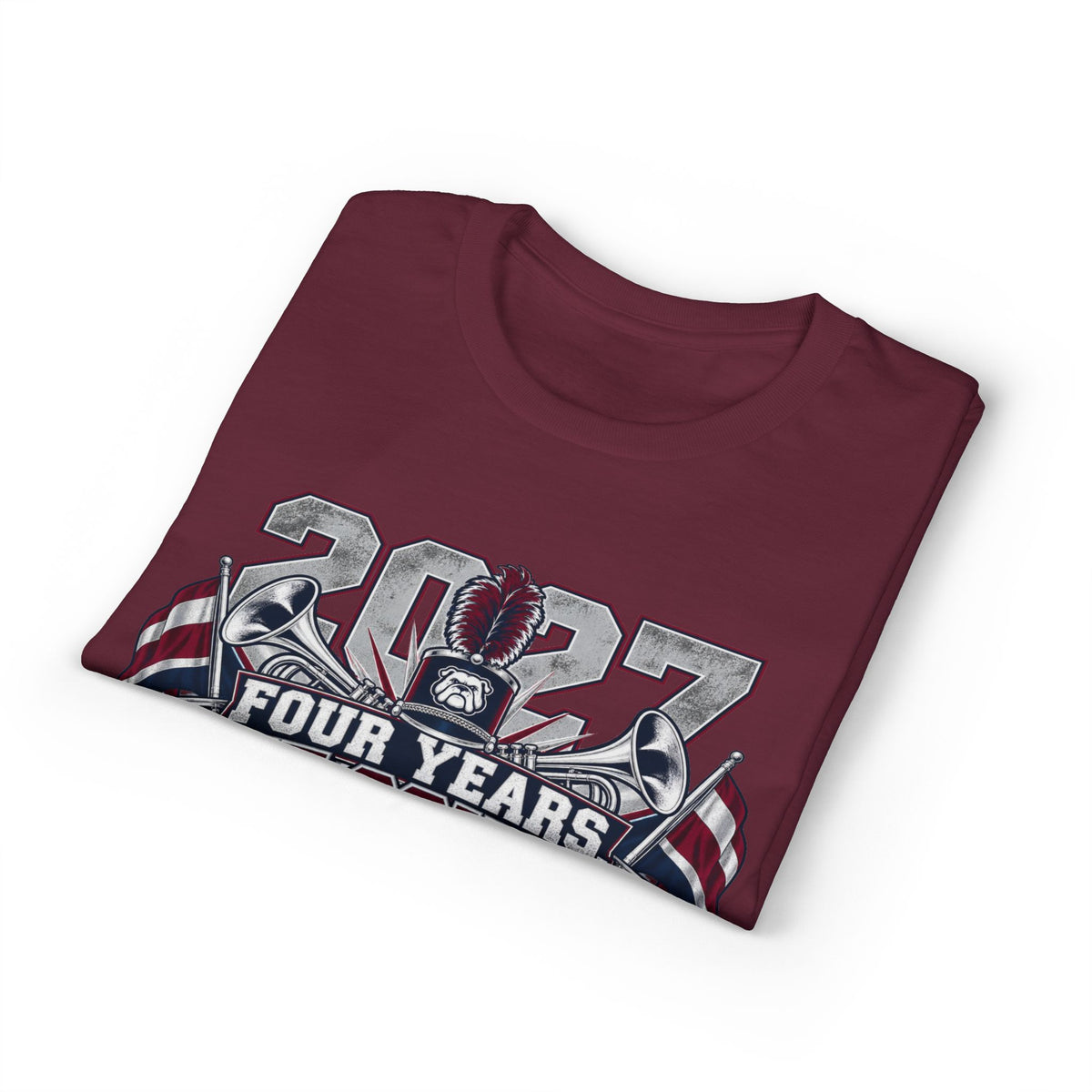 Senior 2027 Bulldog Marching Band T‑Shirt — "Last March" Legacy Forever