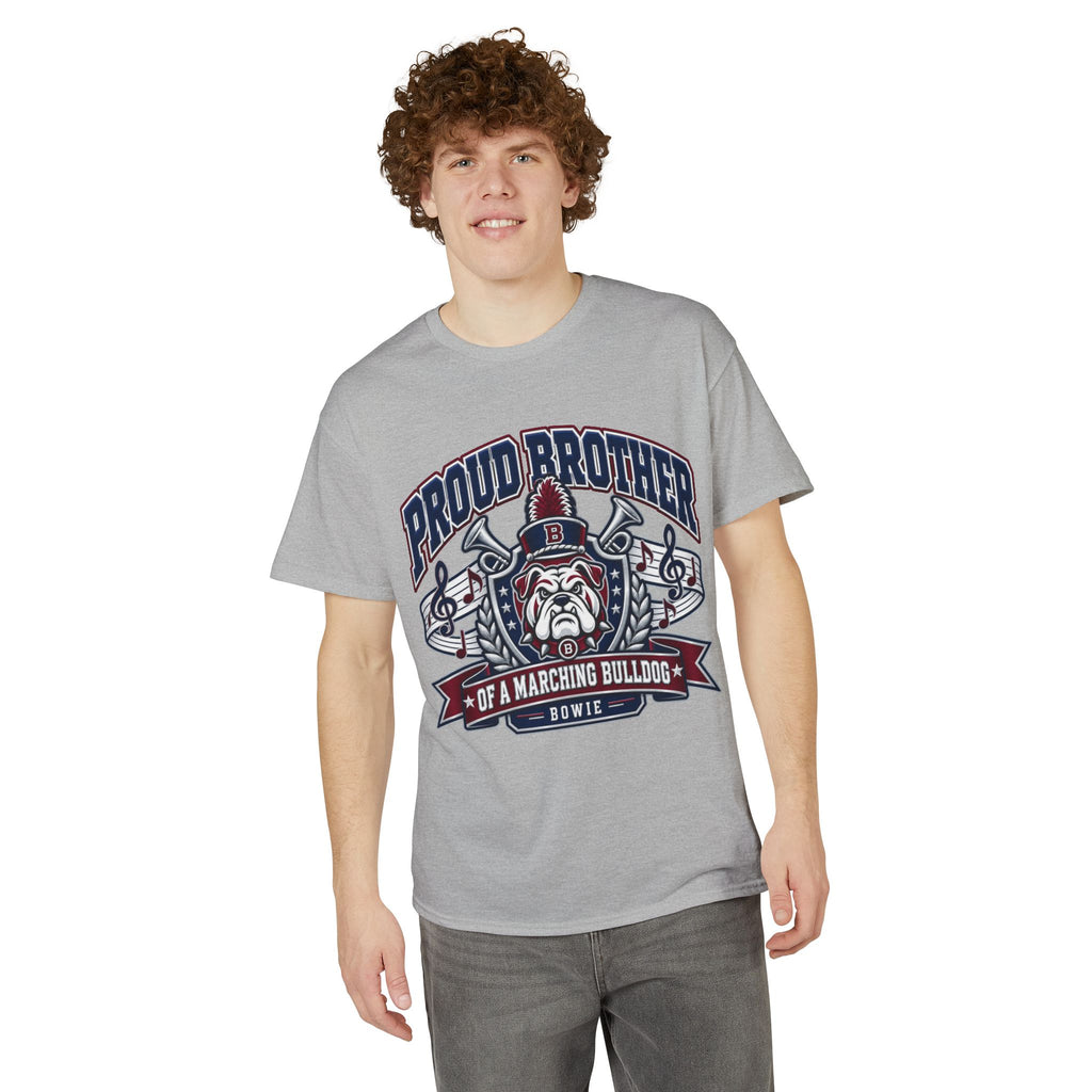 Proud Brother Marching Bulldog T-Shirt — Bowie Band Support Tee