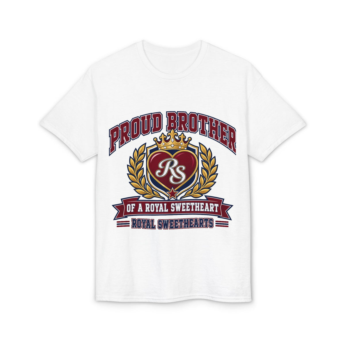 Proud Brother T-Shirt – "Proud Brother of a Royal Sweetheart" Crest Tee