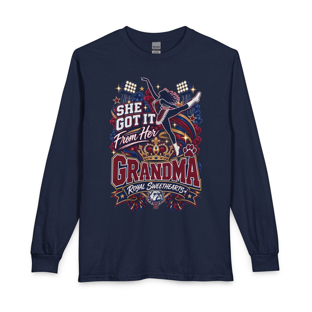 Grandma Royal Sweethearts Long Sleeve Tee — "She Got It From Her Grandma" Graphic