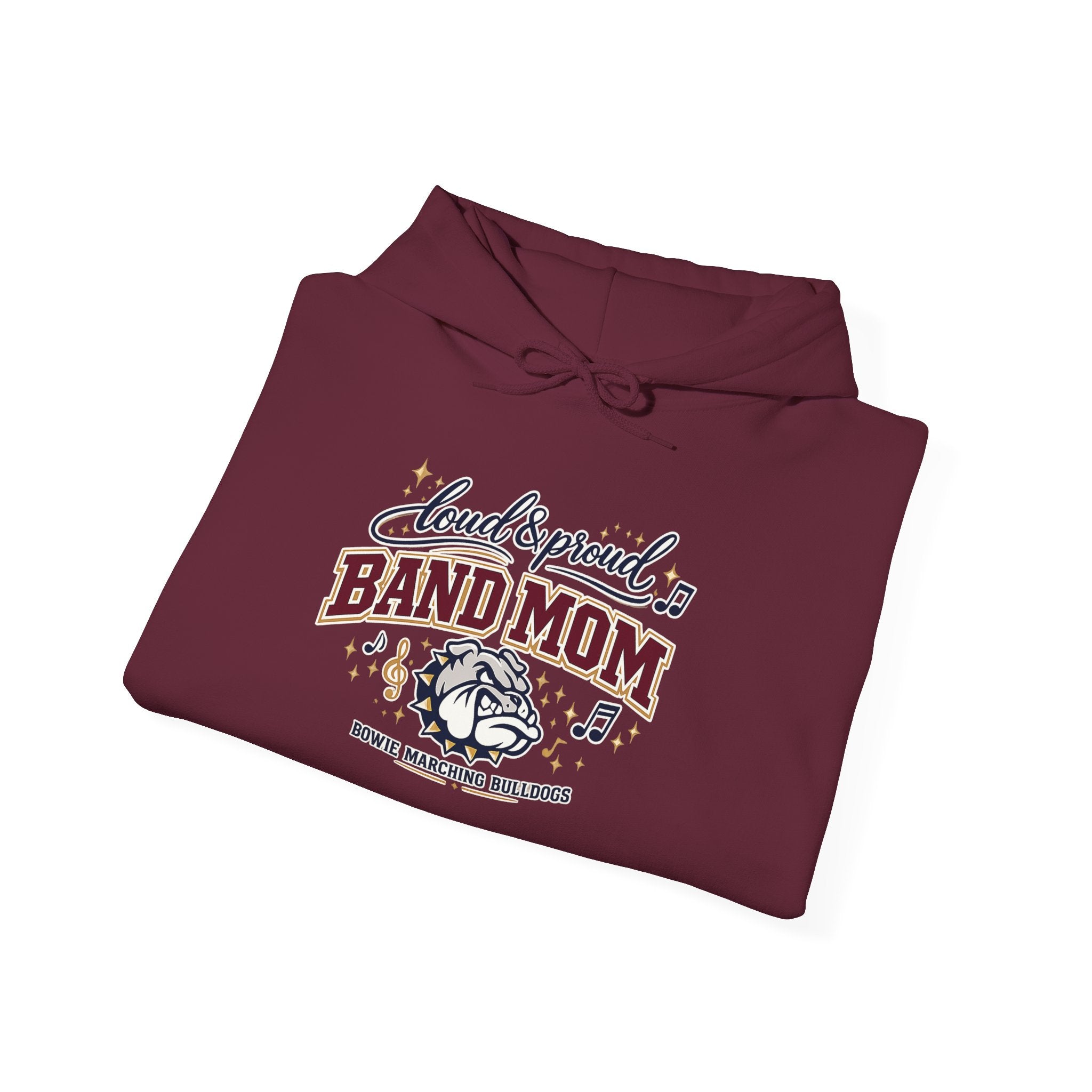 Bowie Marching Bulldogs Mom Heavy Blend Hoodie