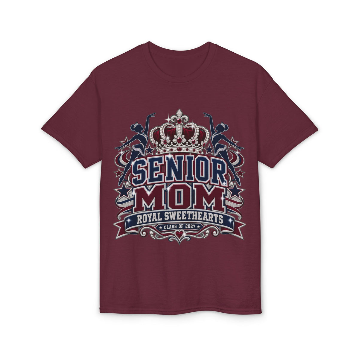Senior Mom T-Shirt – 'Senior Mom Royal Sweethearts' Class of 2024 Pride Tee