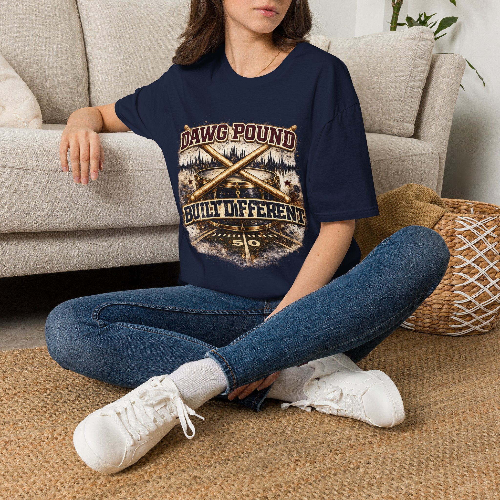 Dawg Pound Vintage Baseball T-Shirt — Built Different Graphic Tee