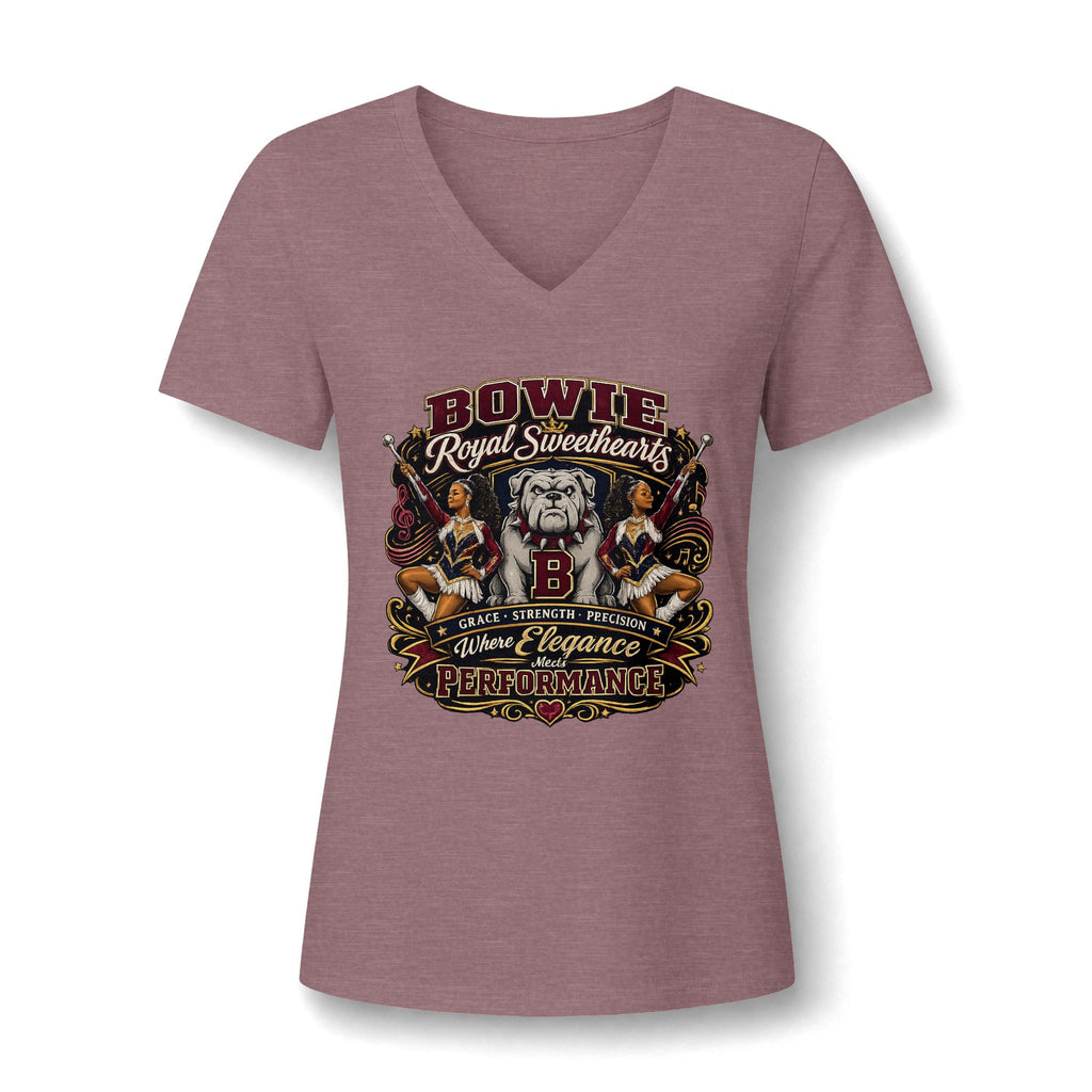 Women's Relaxed Heather CVC V-Neck Tee