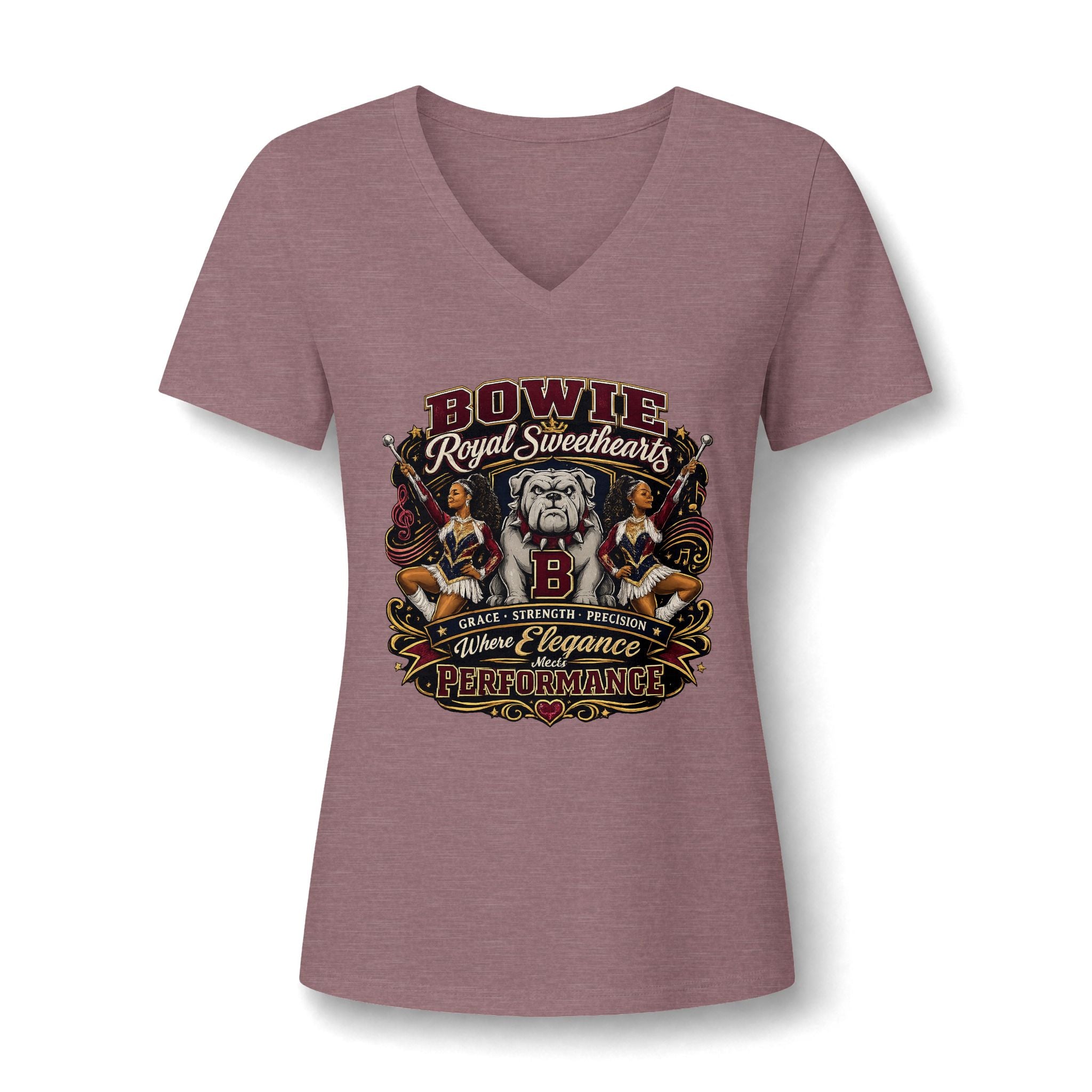 Women's Relaxed Heather CVC V-Neck Tee