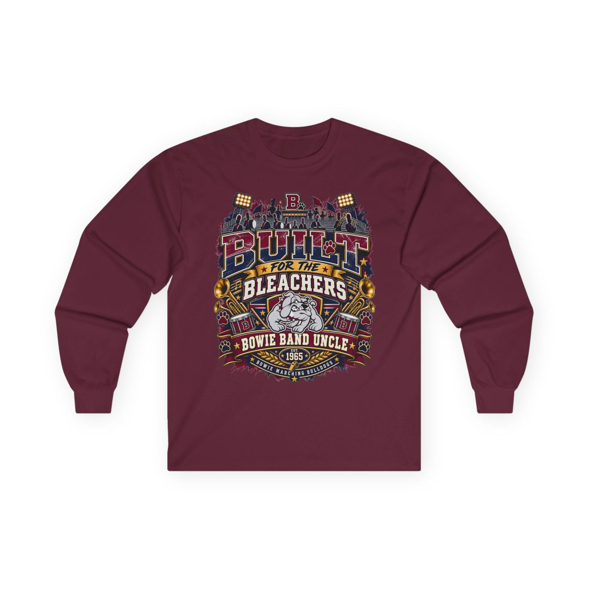 Built for the Stands Long Sleeve Tee – Bowie Band Uncle Vintage Sports Shirt