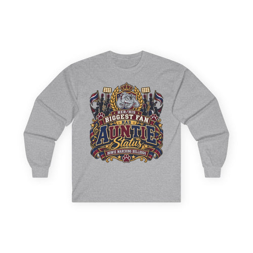 Biggest Fan Auntie Status Long Sleeve Tee
