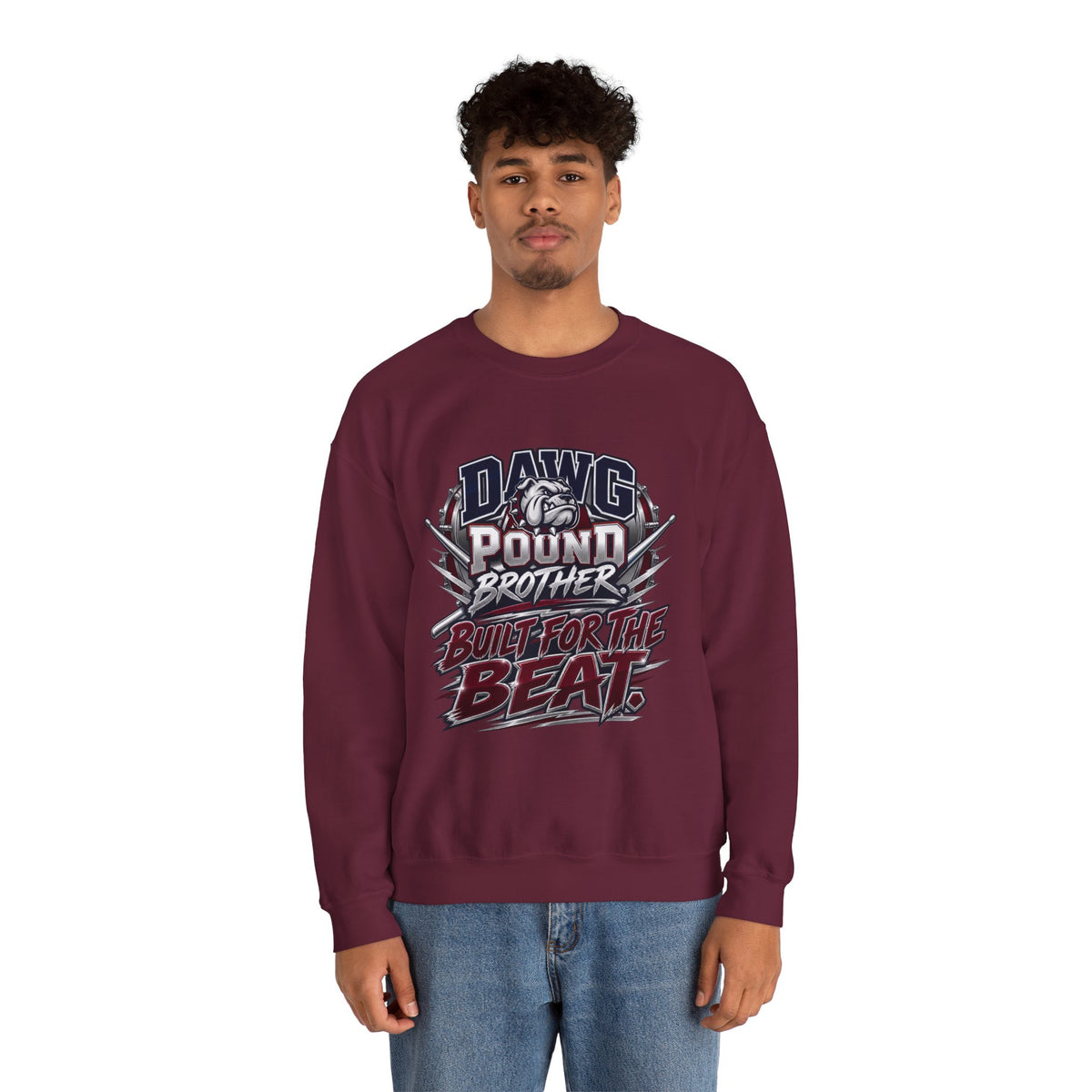 Dawg Pound Brother Crewneck Sweatshirt – Built for the Beat Graphic