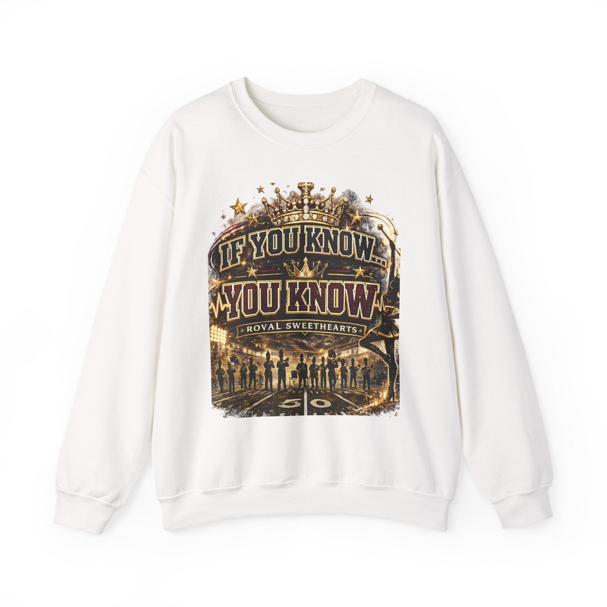 If You Know You Know Crewneck Sweatshirt — 'Royal Sweethearts' Retro Concert Graphic