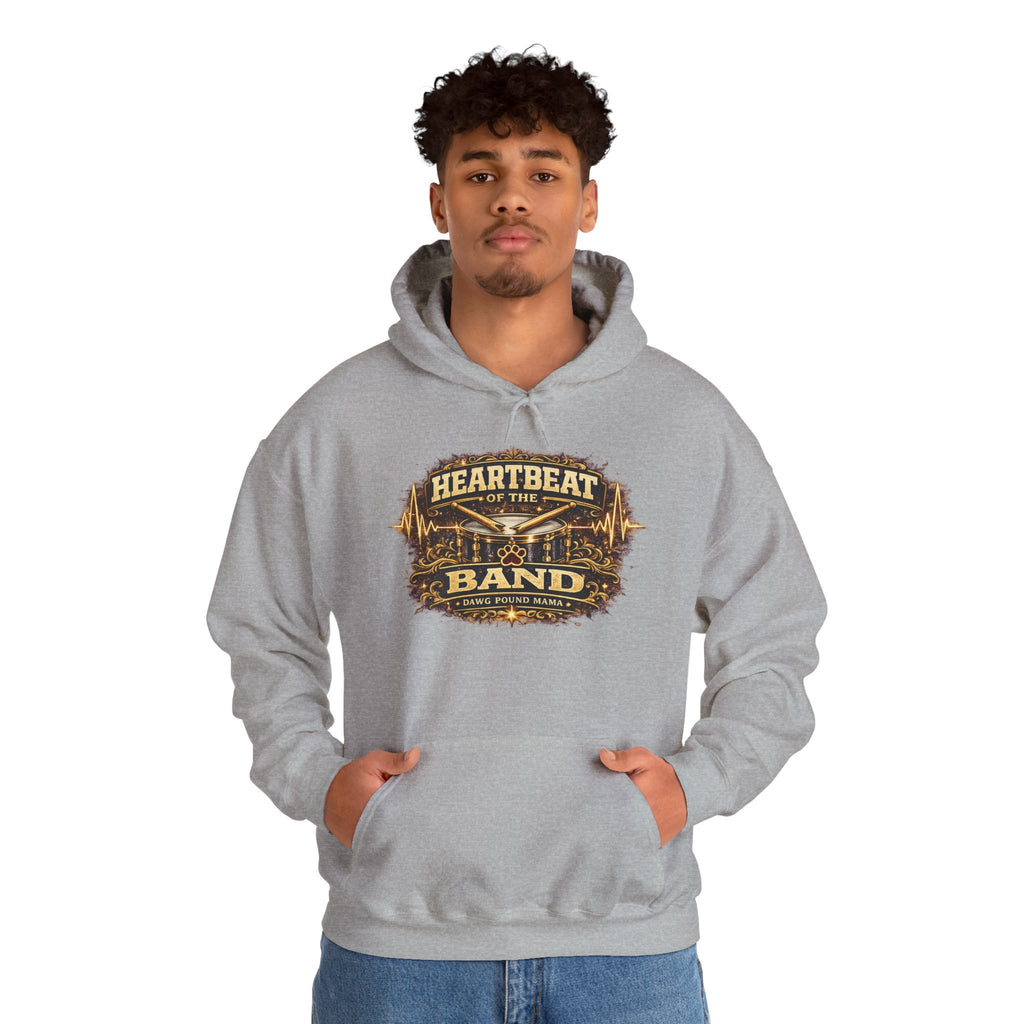 Heartbeat of the Band Hoodie — Vintage Music Band Graphic Hooded Sweatshirt