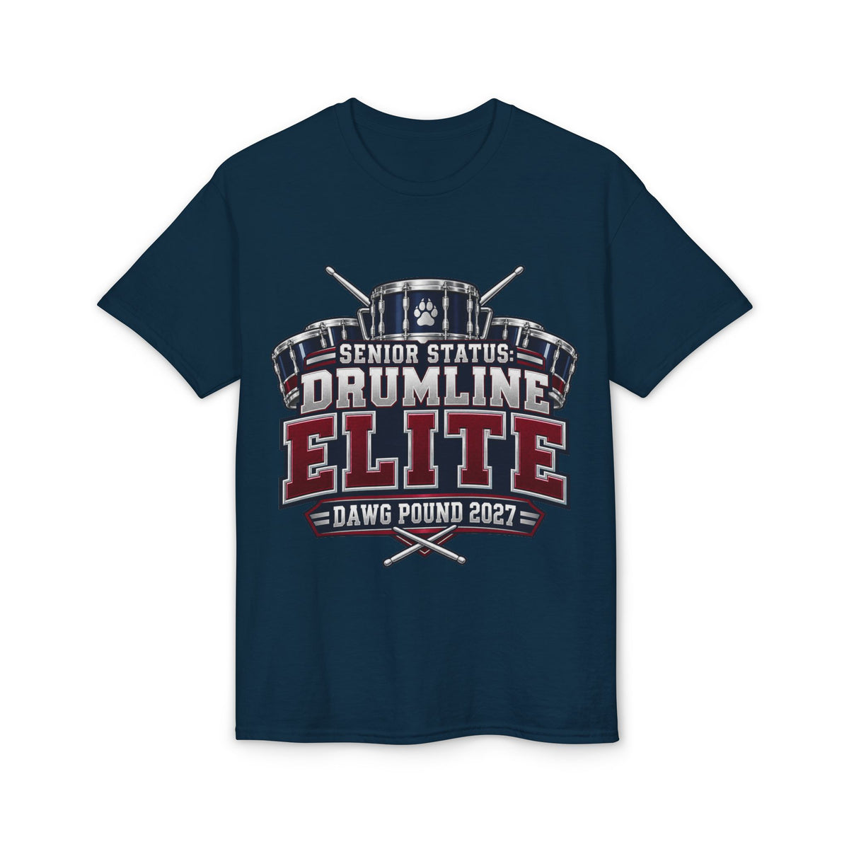 Drumline Elite Senior T‑Shirt — "Dawg Pound 2027" Band Tee