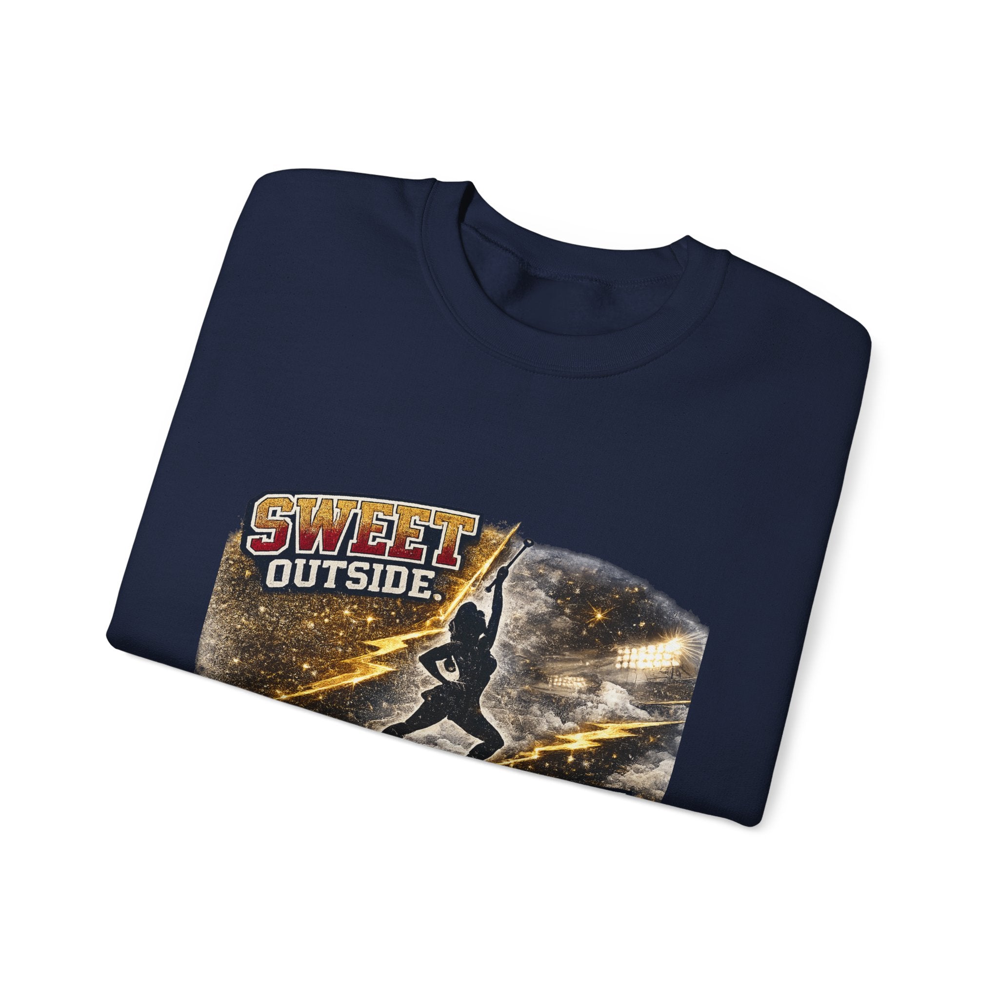 Football Player Graphic Sweatshirt — "Sweet Outside, Savage on the Field"