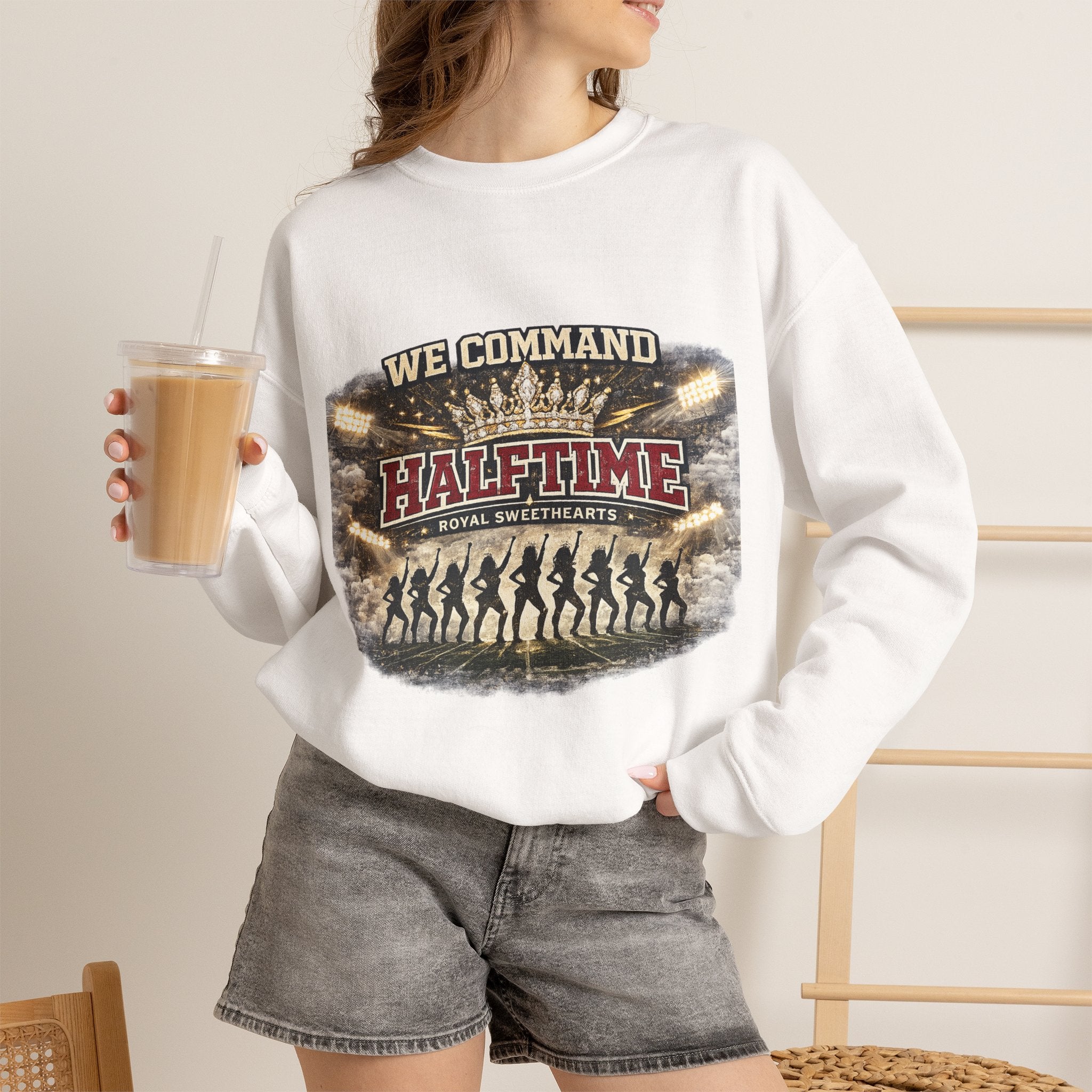 Halftime Command Crewneck Sweatshirt – We Command Halftime Football Design