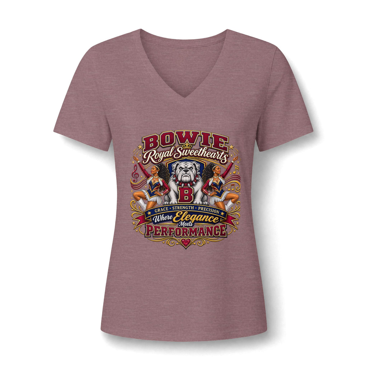 Women's Relaxed Heather CVC V-Neck Tee