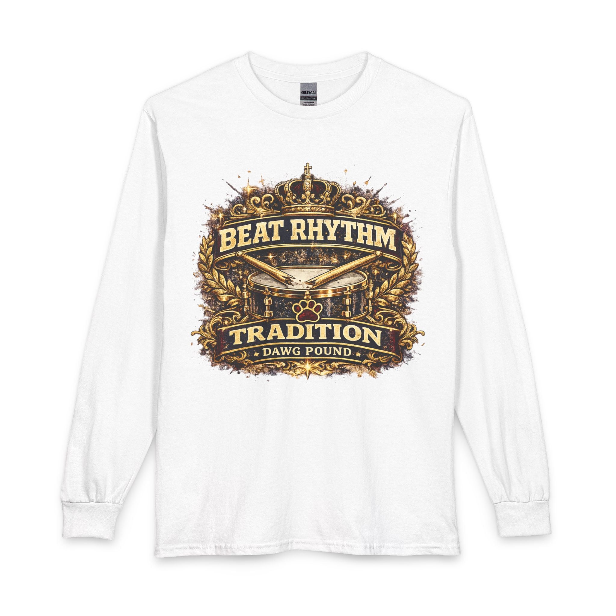 Beat Rhythm Tradition Long Sleeve Shirt — Dawg Pound Vintage Football Tee