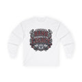 Long Sleeve Tee - "Built by the Band, Remembered by the Legacy" Rock Drum & Horn Graphic