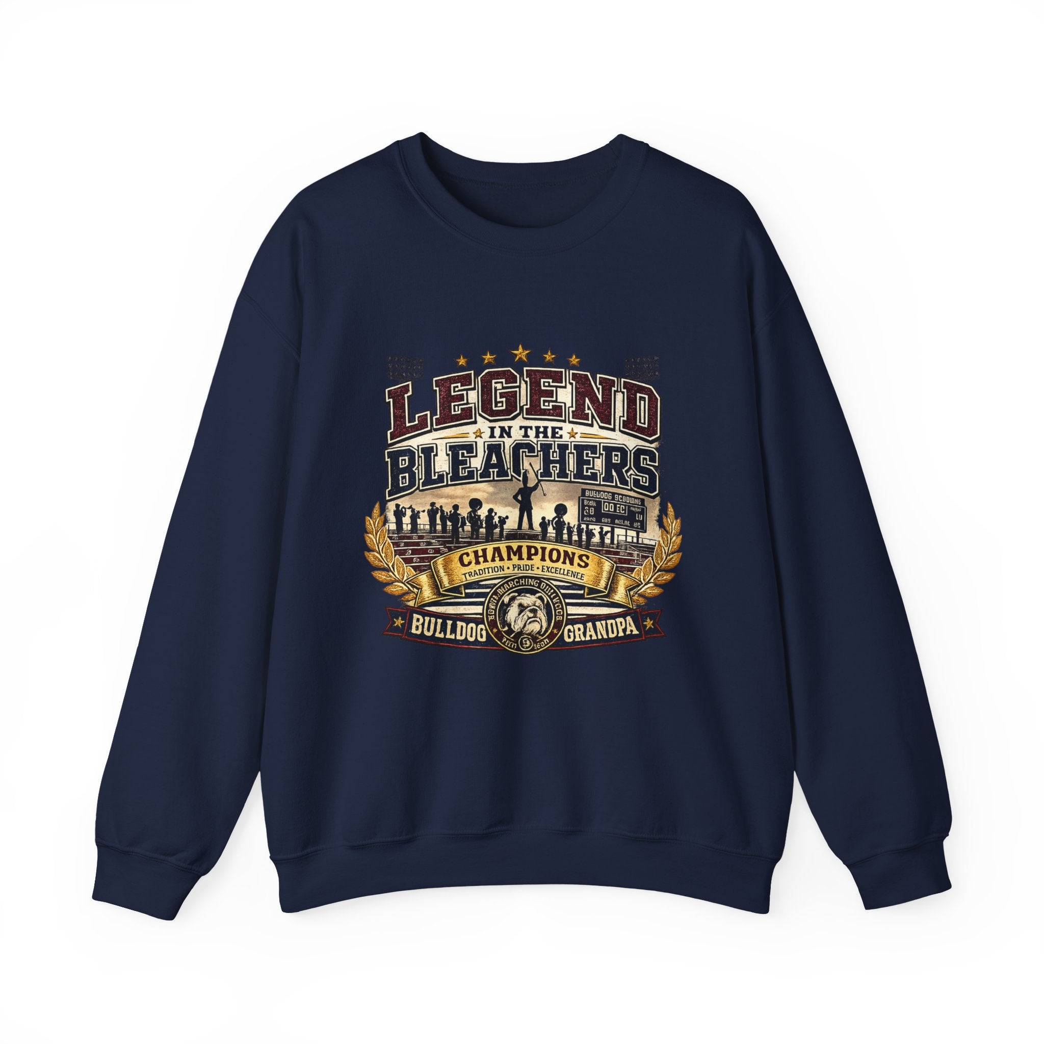 Crewneck Sweatshirt —  Bulldog Grandpa Champions Crewneck