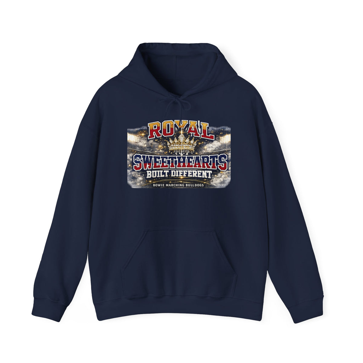 Royal Sweethearts Hoodie — "Built Different" Vintage Motorcycle Graphic