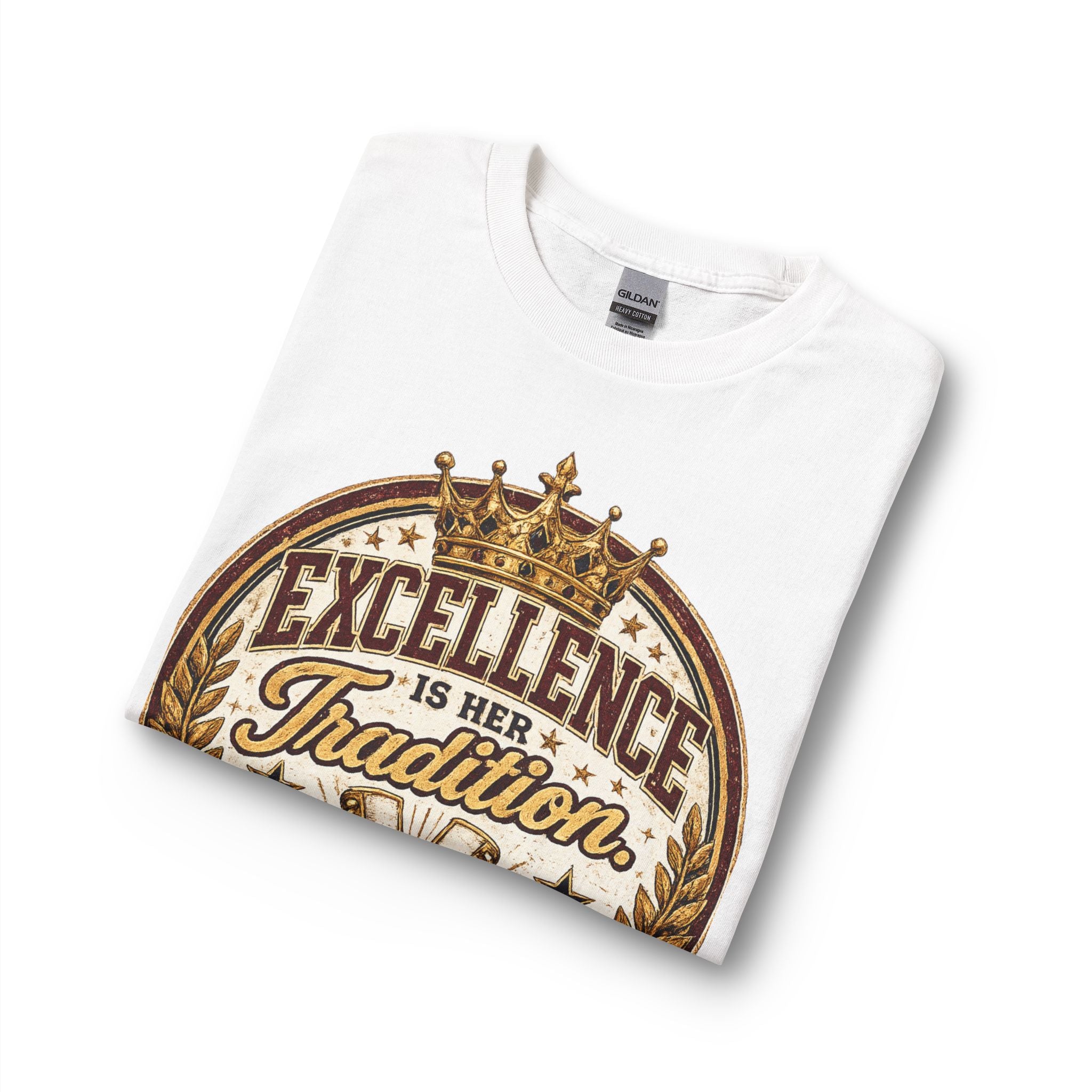 Excellence Is Her Tradition Long Sleeve Tee — Royal Sweethearts Mom Shirt