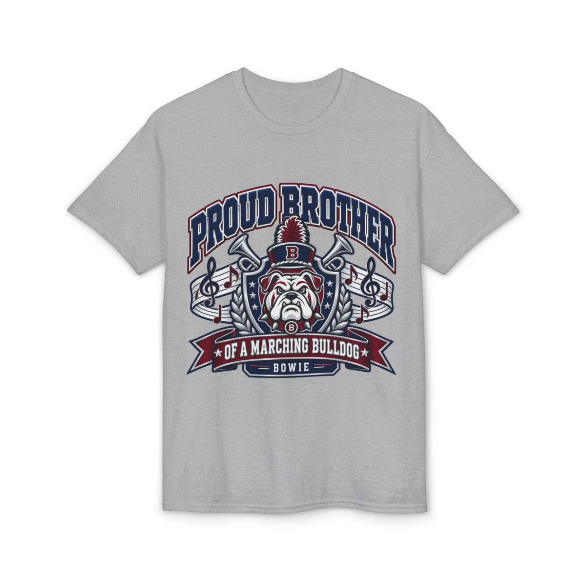 Proud Brother Marching Bulldog T-Shirt — Bowie Band Support Tee