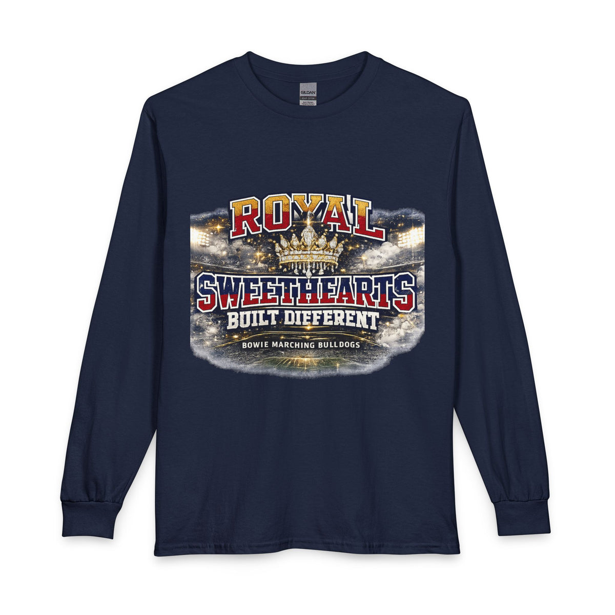 Royal Sweethearts Long Sleeve Shirt — "Built Different" Graphic