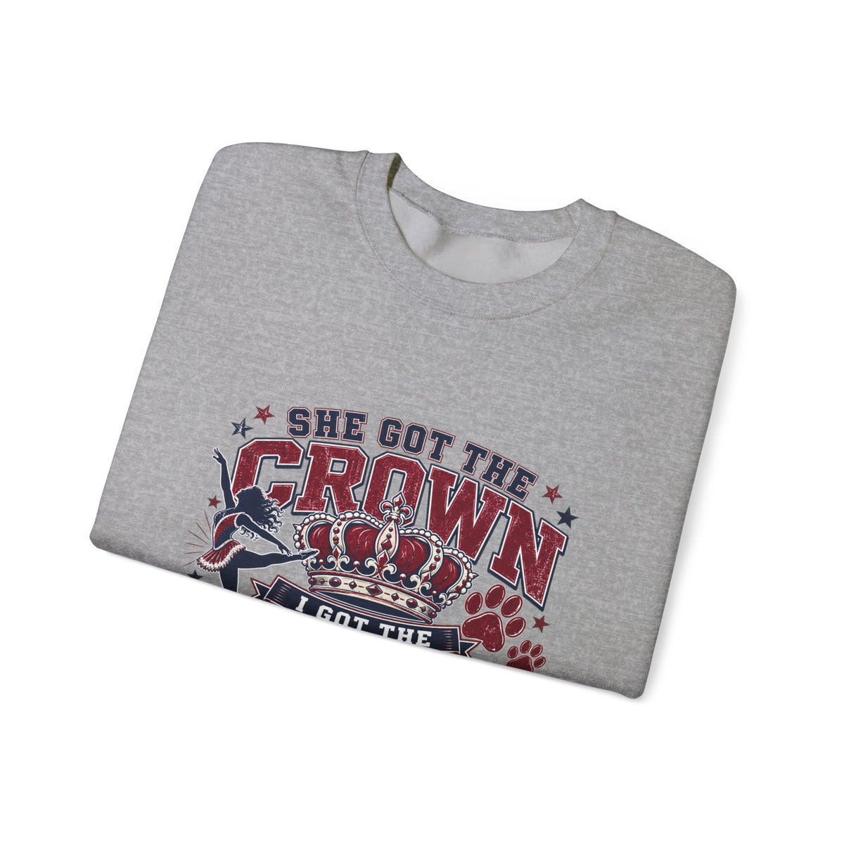 Grandpa Title Sweatshirt — "She Got the Crown, I Got the Grandpa Title" Crewneck