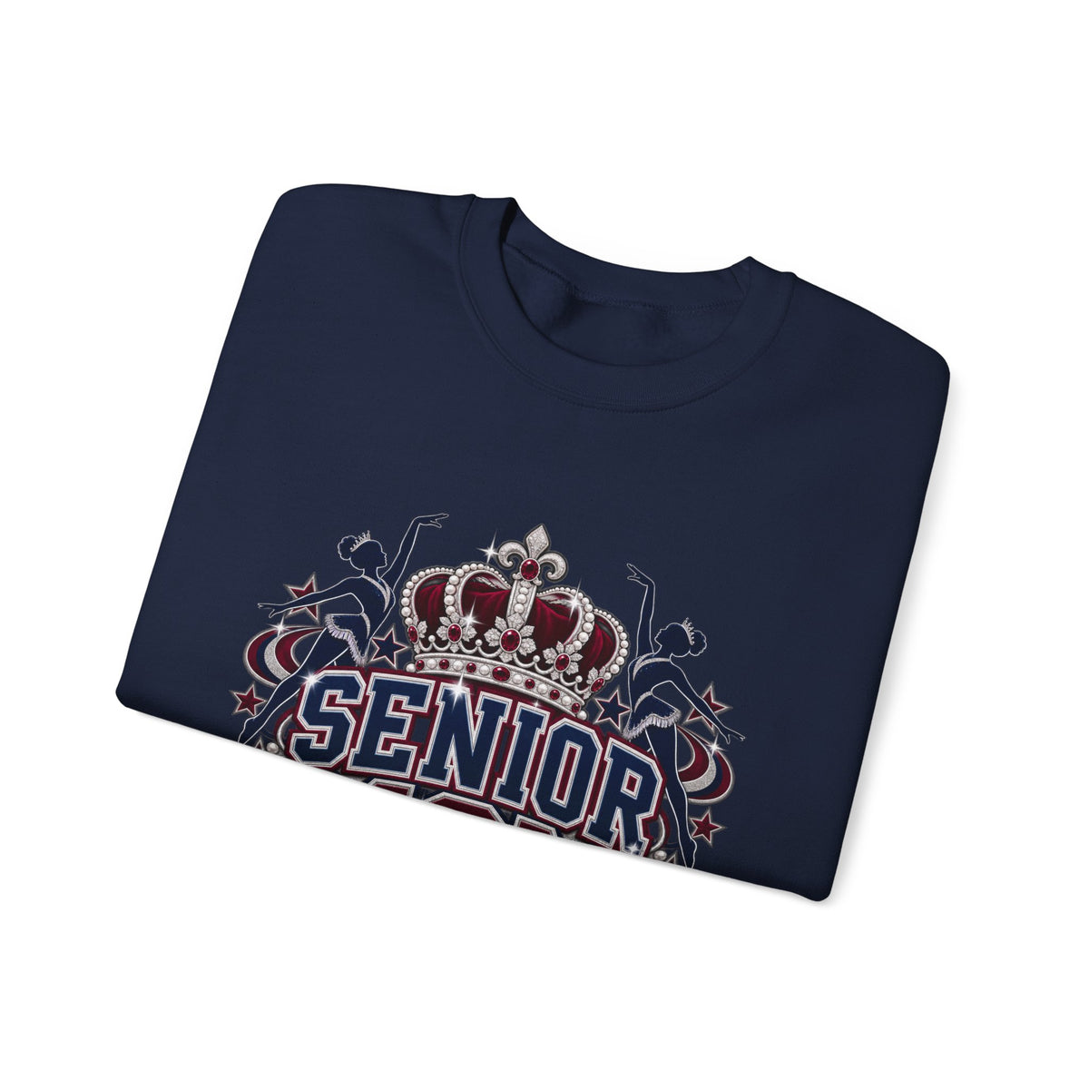 Senior Mom Crewneck Sweatshirt – 'Senior Mom: Royal Sweethearts' Graduation Pullover