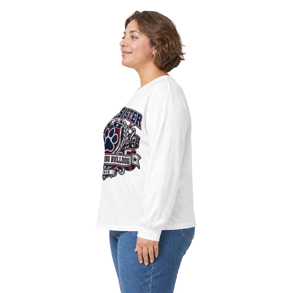 Proud Sister of a Marching Bulldog Long Sleeve Tee