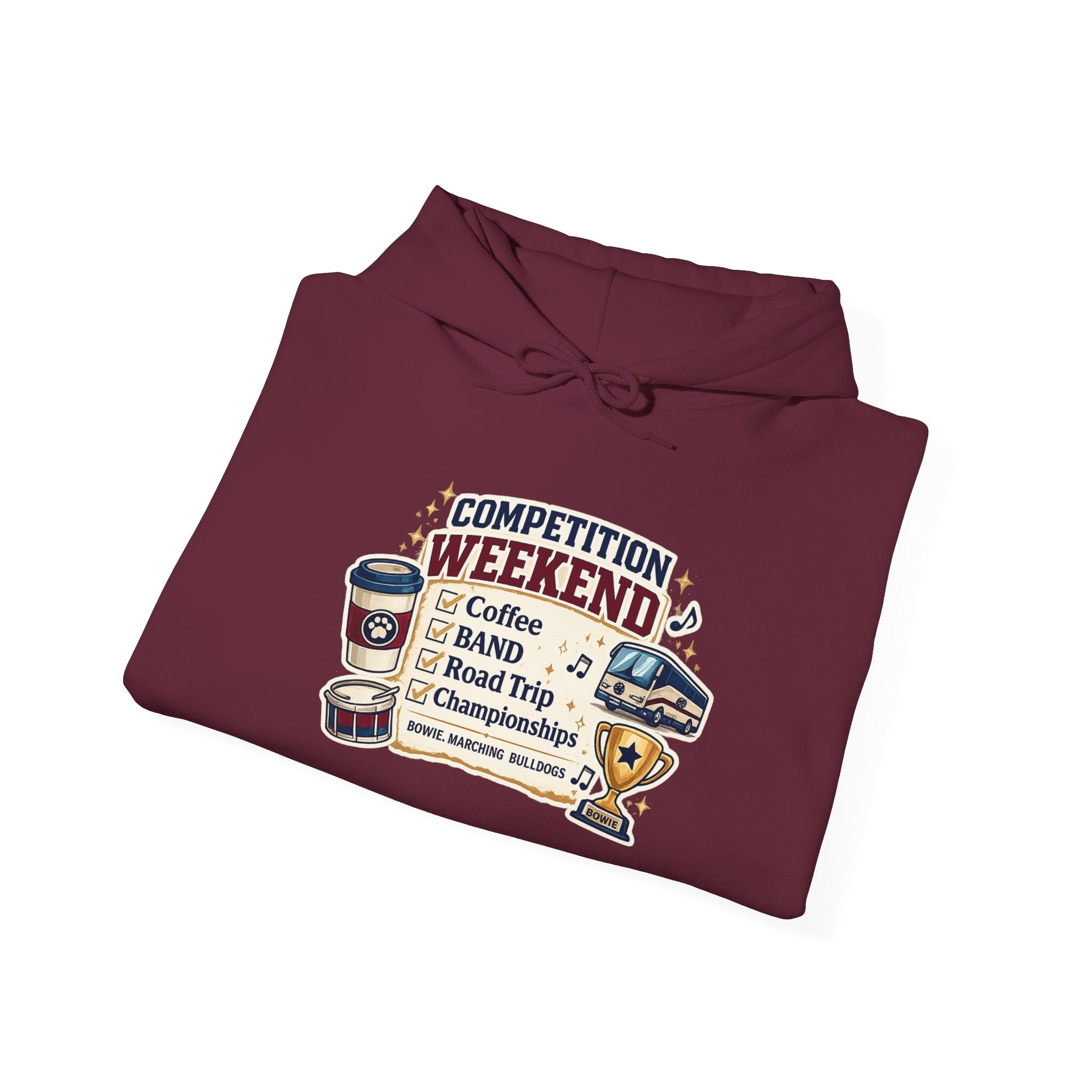Competition Weekend Hoodie — Coffee, Band, Road Trip Championship Sweatshirt