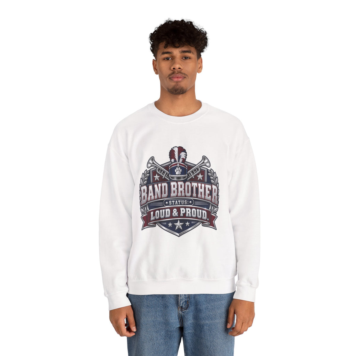 Band Brother Crewneck Sweatshirt – Loud & Proud Marching Band Tee