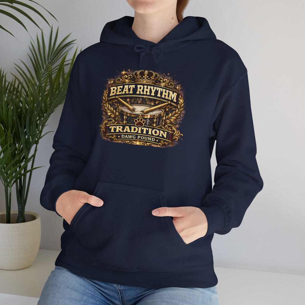 Drumline 'Beat Rhythm Tradition' Hoodie – Vintage Marching Band Sweatshirt