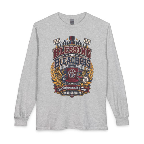 Blessing the Stands Long Sleeve T‑Shirt — 'One Performance At A Time' Band Grandpa Tee