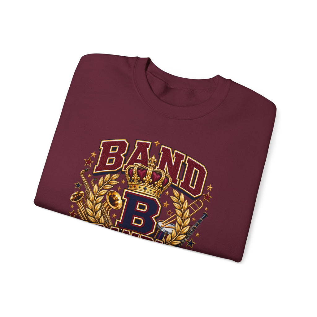 Band Grandma Sweatshirt – Vintage Crowned 'B' Music Mom Crewneck