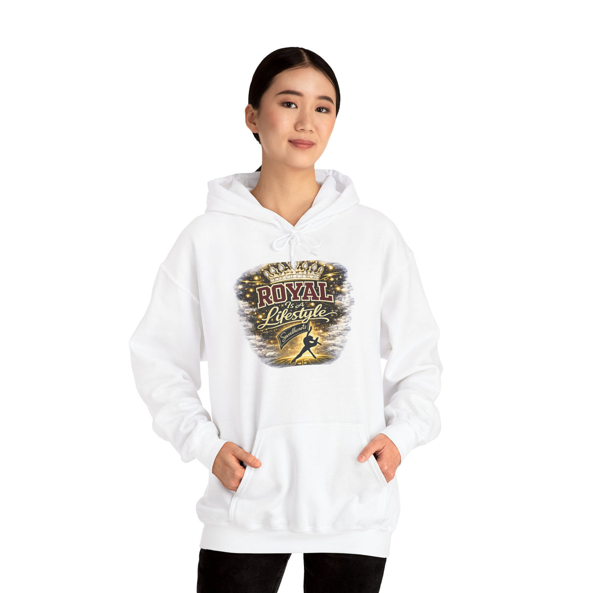 Royal Lifestyle Hoodie - Crown Graphic Pullover for Regal Streetwear