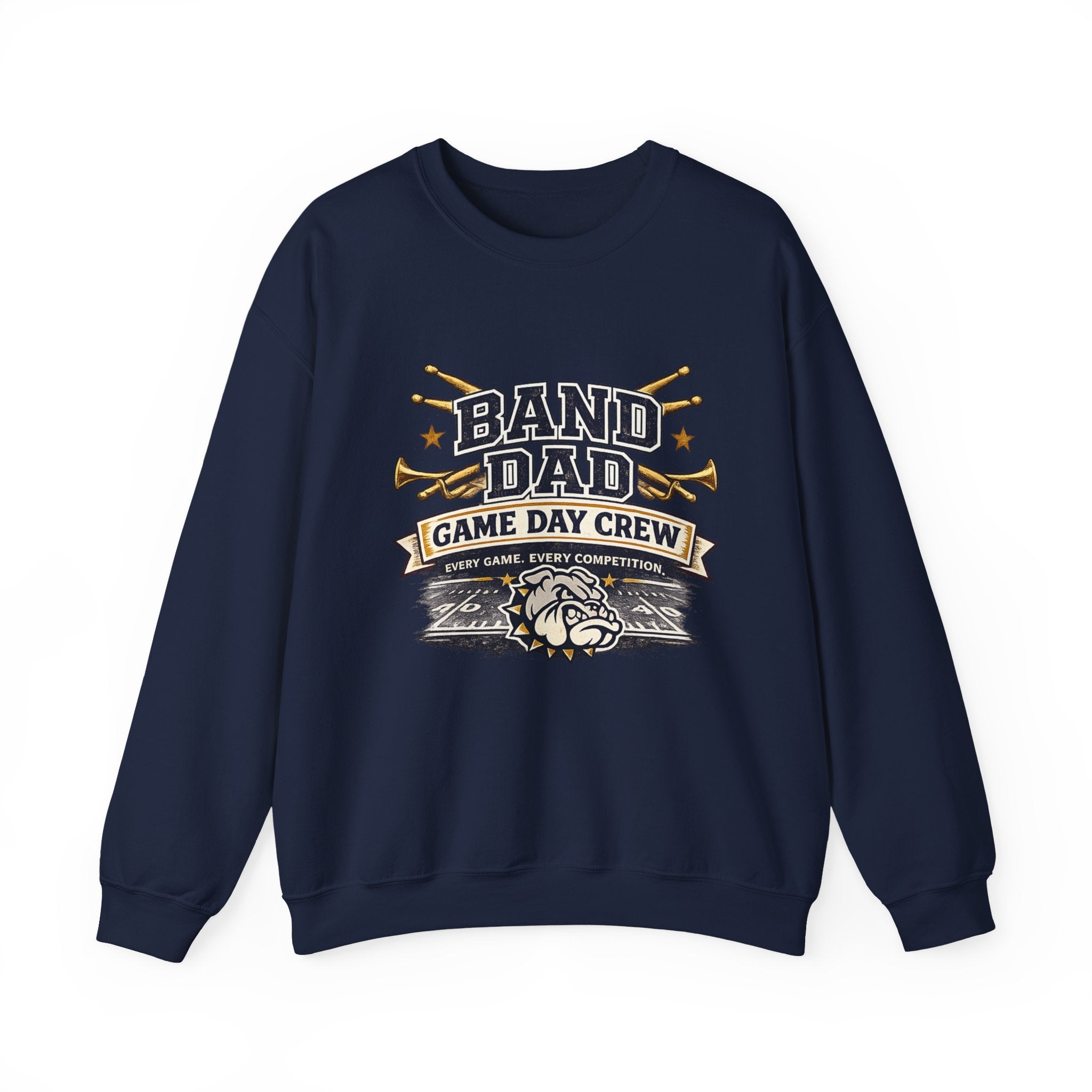 Band Dad Crewneck Sweatshirt — Game Day Crew Marching Band Dad Pullover