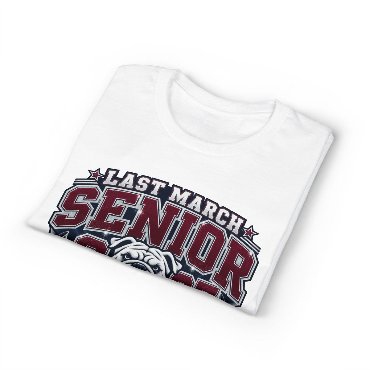 Senior 2027 Bulldog Marching Band T-Shirt — "Last March" Legacy Forever