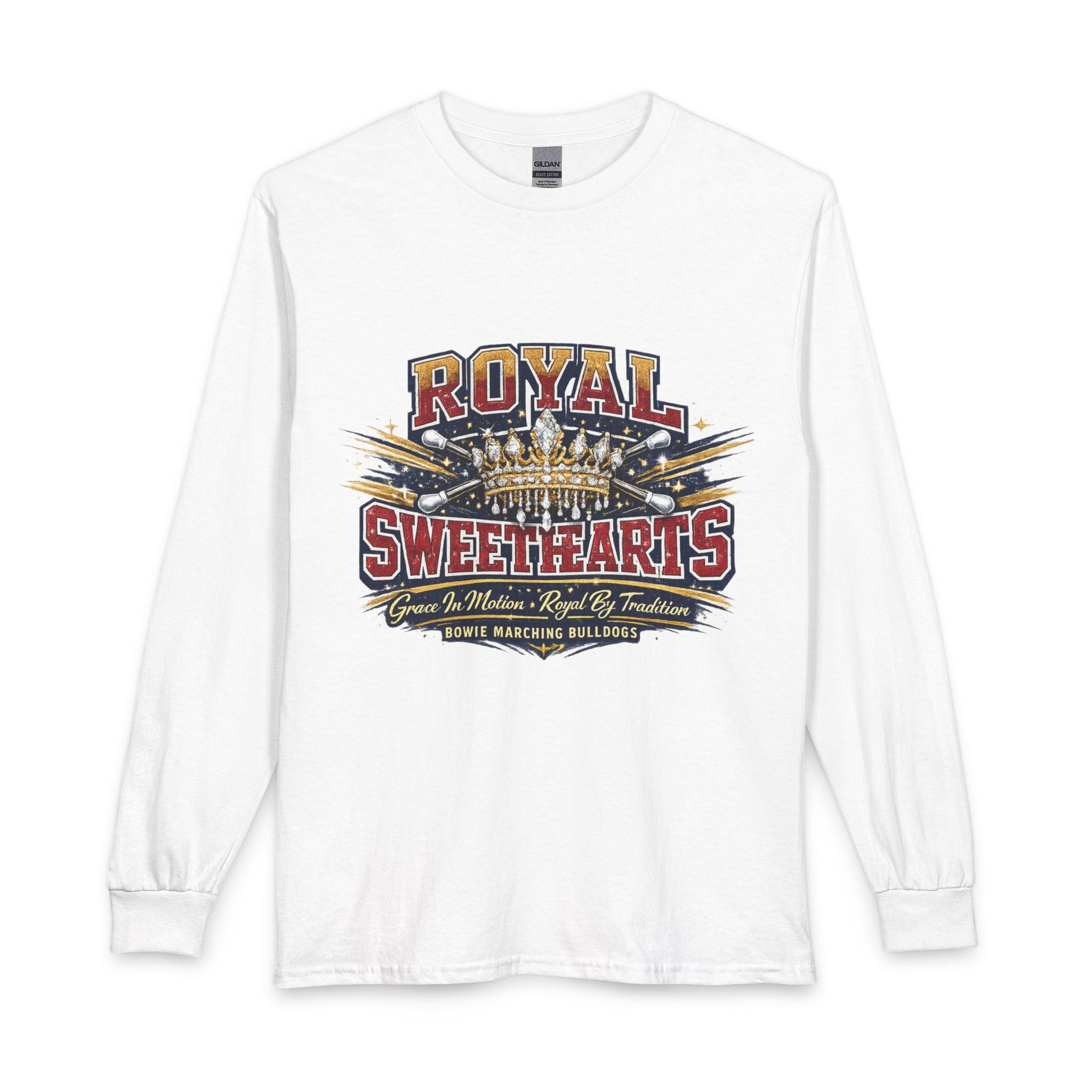 Royal Sweethearts Long Sleeve T-Shirt — Vintage Crown Graphic Tee