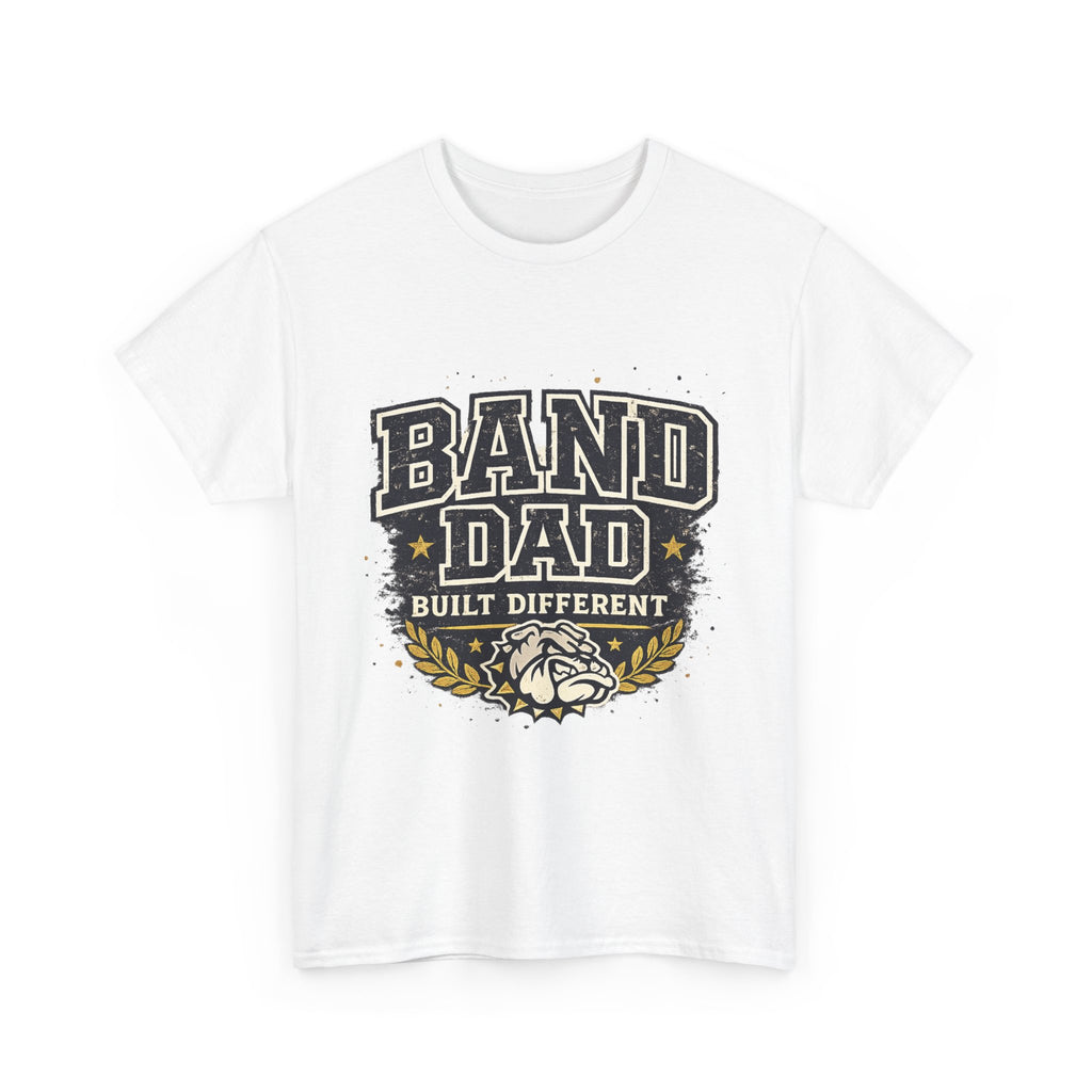 Band Dad T-Shirt "Built Different" – Proud Marching Band Dad Tee