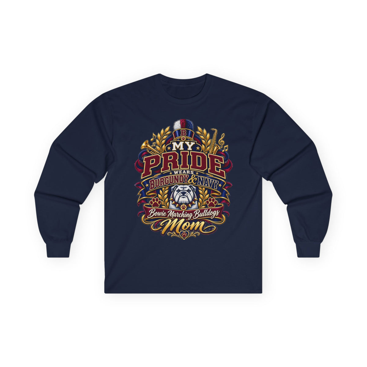 Bulldog Mom Pride Long Sleeve Tee