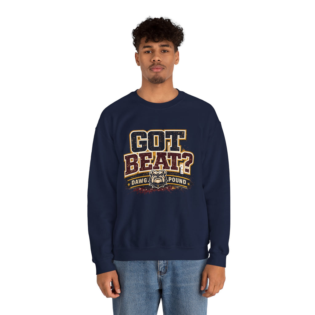 Got Beat? Bulldog Crewneck Sweatshirt – Dawg Pound Football Fan Apparel