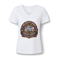 Bulldog Family V-Neck Tee — "Bulldog by Family, Loud by Choice" Graphic Women's T-Shirt